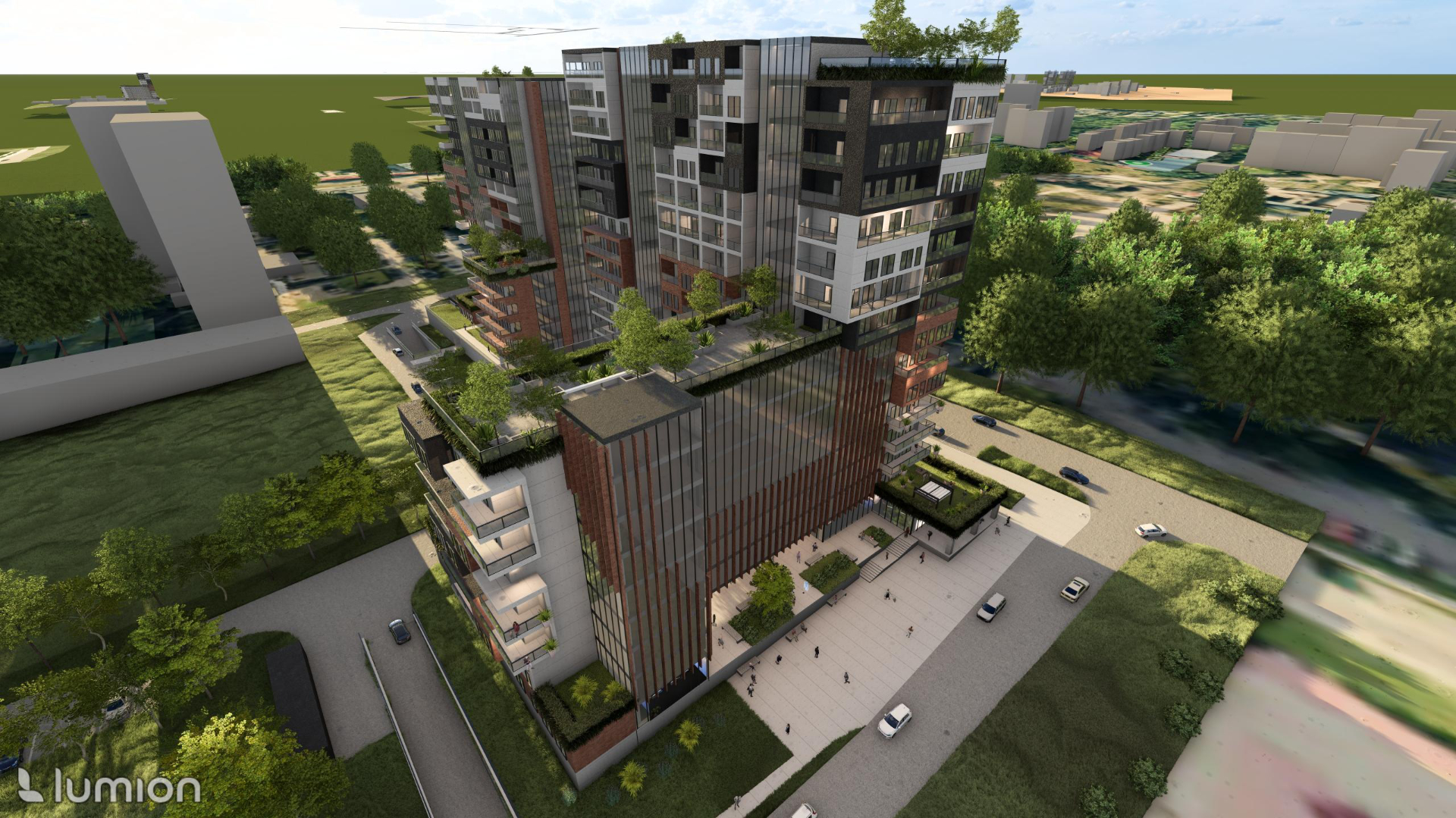 Widok dzienny od strony NETTO